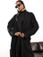 Siyah Şal Yaka Maxi Boy Hırka 2310006 4