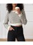 Kadın Uzun Kollu Balıkçı Yaka Crop Triko Bluz 3