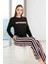 Lady Uzun Kollu Desenli Viskon Kumaş Pijama Takımı 2