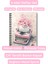 Pink Dreams Nostaljik Tasarım Tel Spiralli 4'lü Hatıra, Günlük, Ajanda, Anı, Okul Defter Seti 8