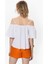 Çizgi Desenli Mini Kadın Şort Oranj Y1712081_011 3