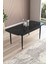Nice Siyah Mermer Desen 80X132 Açılabilir Mdf Masa Yemek Odası Takımı, Mutfak Takımı 6 Adet Sandalye 5