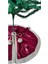 ,yılbaşı Çam Ağacı Altı Örtüsü, Çam Ağacı Ayak Halısı Örtüsü, Bordo Renk, Kadife, 60 cm 5