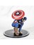 Marvel Avengers Yenilmezler Captain America Özel Stantlı Oyuncak Figür Karakter Masaüstü Biblo Seti 2
