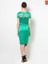 Midi Boy Kısa Kollu Elbise Yeşil Y1511020_012 5