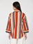 Çizgi Ve Renk Desenli Oversize Kadın Gömlek Standart Renk Y1913528_089 3