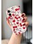 IPHONE 16 Kiraz / Fiyonk Desenli Ekru Renk Kılıf 2