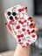 IPHONE 16 Pro Max Kiraz / Fiyonk Desenli Ekru Renk Kılıf 2