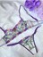Mor Floral Bralet Takımı 1