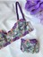Mor Floral Bralet Takımı 2