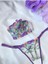 Mor Floral Bralet Takımı 3