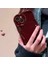 IPHONE 14 Bordo Dalgalı Kenarlı Parlak Silikon Kılıf 2