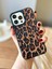 IPHONE 16 Uyumlu Promax Tüylü Leopar Desenli Yumuşak Dokulu Siyah Kılıf2 1