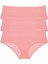 3 Adet Kadın Yüksek Bel Bato Külot Pudra 1