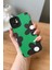 IPHONE 11 Siyah/yeşil Papatya Desenli Kılıf 2