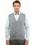 Erkek Düğmeli Yelek Cepli Çelik Örgü Klasik Kalıp 5200L BGL-ST04844 1