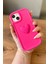 IPHONE 13/14/15 Uyumlu Fuşya 3D Kalp Dekorlu Kılıf 1
