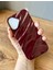 IPHONE 16 Bordo Dalgalı Yumuşak Silikon Kılıf 3