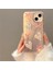 IPHONE 13/14/15 Uyumlu Rose Gold Simli 3D Fiyonk ve Kalp Dekorlu KILIF15 2