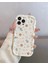 IPHONE 13 Promax Ekru Üzeri Çiçek Desenli Kılıf 1