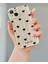 IPHONE 14 Plus Krem Renk Dalgalı Siyah Kalp Desenli Kılıf 1