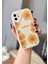 Iphone 11 Kalp Detaylı Papatya Desenli Ekru Kılıf 1
