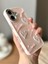 IPHONE 16 3D Fiyonk/kalp Dekorlu Pembe Kılıf 3