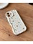 IPHONE 16 Plus Çiçek Desenli Ekru Kılıf 3