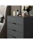 Elina Ayaklı 4 Çekmeceli Şifonyer - Antrasit/antrasit 3