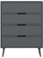 Elina Ayaklı 4 Çekmeceli Şifonyer - Antrasit/antrasit 5