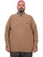 Büyük Beden Erkek Sweat Polo Yaka Waffle Selanik Sütlü Kahve 25822 1