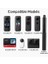 114CM Görünmez Selfie Çubuğu, INSTA360 X3, X2, X4, X5, One Rs, Go 3, One, One X, Evo ile Uyumlu, 180 gr Alüminyum Katlanabilir Uzatma Çubuğu, 1/4” Vidalı Bağlantı, 360° Görünmez Çekim, Siyah 2