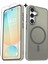 Samsung Galaxy A36 / A56 Uyumlu Kılıf Mat Magsafe Şarj Özellikli Hassas Butonlu Yumuşak Renkli Kenarlı + Ekran Koruyucu Cam Set 2in1 1