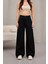 Kadın Yüksek Bel Wide Leg Pileli Palazzo Jeans Pantolon 2