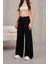 Kadın Yüksek Bel Wide Leg Pileli Palazzo Jeans Pantolon 3
