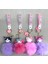Ponponlu Kuromi ve Hello Kitty Karışık Anahtarlık 1