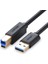 Usb-A 3.0 & Usb-B 3.0 Yazıcı Kablosu, 1 Metre, Siyah 1