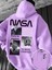 Büyük Beden Özel Tasarım Kapüşonlu Nasa Unknown Sırt Baskılı Oversize Trend Erkek Sweatshırt 1