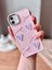 IPHONE 12/12PRO Uyumlu 3D Fiyonk/kalp Dekorlu Pembe Kılıf 1