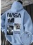 Büyük Beden Özel Tasarım Kapüşonlu Nasa Unknown Sırt Baskılı Oversize Trend Erkek Sweatshırt 1