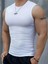 Rutbil Sıfır Kol Fitness Body Gym Body Sporcu Uzun Sıfır Fitness Body Beyaz 1