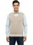 Erkek V Yaka Süveter Çelik Örgü Regular Kalıp 5206H BGL-ST04841 1