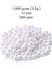 1.000 Gram (1 Kg.) 12MM Beyaz Renk Plastik Inci Boncuk Çanta ve Takı Yapım Boncuğu (~800 Adet) 1