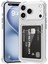 Apple iPhone 17 Pro Max Uyumlu Kılıf Kartlık Bölmeli Arkası Şeffaf Soft Dayanıklı Kılıf Kapak 1