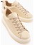 Lina Hakiki Deri Bej Kadın Sneaker Ayakkabı 3