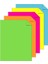 Neon Fosforlu Renkli A4 Fotokopi Kağıdı 50 Li 1 Paket 50 Adet Fosforlu 5 Renk Parlak Canlı Renkler Fotokopi Kağıdı 1