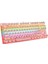 Leaven K550 Kablolu Pembe Klavye Daktilo Tarzı Su Geçirmez LED Rgb Gökkuşağı Renler Mekanik Oyuncu Işıklı Klavye Ergonomik Tasarım Rahat Kullanım 150CM Kablo Uzunluğu Bilgisayar Pc Için (Pembe) 1