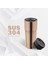 Sızdırmaz Vakumlu Çıft Katmanlı Çelik Bardak Termos 480 ml 6 Saat Sıcak / 12 Saat Soğuk - Bronz 3