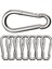 8 Adet Karabina Kanca, Büyük, Karabina 260 Kg'a Kadar Taşıma Kapasitesi, Φ8 x 80 Mm, Galvanizli, Dayanıklı, Yaylı Kancalı Karabina, Sırt Çantası, Köpek Tasması, Kamp, Seyahat, Yürüyüş Vs. Için 1