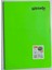 A4 60 Yaprak Kareli Pp Kapak Dikişli Defter Neon Yeşil 1